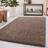 Abaseen Abaseen Mocha Shaggy Touch Thick Brown 160x230