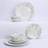 Dunelm Willow Trail 12 Sage Gloss Set Sage Dinner Set 12pcs