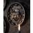 Sacred Heart Gothic Mural with Peonies Black/Gold Wall Decor 16x20cm