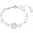 Swarovski Idyllia Rhodium Plated Snowflake Bracelet - Silver/Clear/White