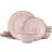 Pfaltzgraff Trellis Pink Dinner Set 12pcs