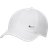 NIKE Dri-FIT Club Unstructured Metal Swoosh Cap - White/Metallic Silver