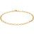 T.H.Baker Oval Belcher Chain Bracelet - Gold