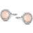 Spirit Icons Euphoria Stud Earrings - Silver/Pink/Transparent
