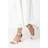 Dorothy Perkins Womens Sammy Low Block Barely There Heels White