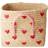 Rice Raffia Firkantet Kurv Hearts