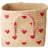 Rice Raffia Storage Basket Hearts