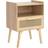 Lerliuo Boho Cane Accent Natural Bedside Table 30x40.5cm