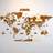Colorfull Worlds World Map Multicolor Wall Decor 100x54cm