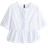 H&M Tie Front Poplin Blouse - White
