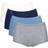 Sloggi Basic+ Maxi Briefs 4 Pack - Navy/Blue/Grey/Mother of Pearl