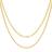 Nuragold Solid Rope Chain Diamond Cut Necklace 3mm - Gold