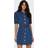 Only Onlvibbe Short Dress - Mid Blue Wash