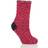Elle Pair Soft Hand Knitted Slipper Socks Purple 4-8