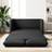 vidaXL Floor Black Soffa 112cm 2-sits