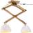 vidaXL 371931 White/Natural Pendel 29cm