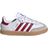 Adidas Toddler Samba OG Shoes - Cloud White/Collegiate Burgundy/Gum