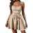Shein VCAY Ruched Bust Cami Top & Belted Skirt Set