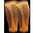 Bearhug Calf Compression Bamboo Support Sleeve PAIR Orange