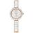 Swarovski Matrix CryStal Bracelet Bangle - White/Rose Gold/Tone Finish