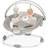 Ingenuity InLighten Bouncer Nate The Pooh, Light Up Play Arch, Removable Bolster, 2 Reclining Positions, from Birth to 6 Months or 9 kg