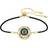 Swarovski Symbolica bracelet, Evil eye, Multicoloured, Gold-tone plated