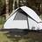 vidaXL Igloo Tent 3 Person Opaque Fabric Waterproof White Tent Camping Shelter Garden Shelter Garden Tent