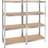 tectake 4 Tier Brown Shelving System 40x160cm