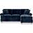 Roseland Furniture Alfie Chaise Chenille Sofa 212cm 3 Seater