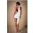 PrettyLittleThing Premium White Woven Tie Halter Neck Dress, White