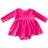 Worthy Threads Kid's Velvet Long Sleeve Bubble Romper - Hot Pink