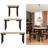 Impact Furniture Bernardin Artisan Oak Effect/Black Matt Dining Table 95cm