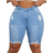 Shein Plus Size Women's Trendy Distressed Denim Shorts