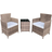 Furniture One 3 pcs Outdoor Lounge Set, 1 Table incl. 2 Chairs