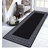 Smart Living Non Slip Greekey Gel Black, Grey 67x120cm