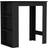 URBN Living 3 Tier Black Bar Table 60x100cm