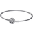 Pandora Moments Sparkling Snowflake Clasp Bangle - Silver/Transparent