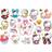 ExpressVaruhuset Hello Kitty Tattoo Multicolor 15-pack