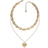 Guess Falling in Love Necklace - Gold/Transparent
