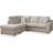 Roseland Furniture Ashow Beige Sofa 252cm 3 Seater