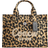 Coach Cargo Tote Bag With Leopard Print - Silver/Leopard