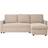 House Nordic Belfast Chaiselong Sofa 3 personers