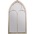 MirrorOutlet The Somerley Large Rustic Metal Frame Stone Wall Mirror 81x150cm