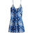 H&M A-Line Strappy Dress - Bright blue/Patterned
