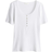 H&M Ladies Ribbed Henley Top - White