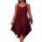 Shein LUNE Plus Size Asymmetric Hem Sleeveless Dress With Double Shoulder Straps