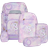 Beckmann Skoletaskesæt unicorn purple lyserød