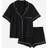 H&M Pyjama Shirt And Shorts - Black