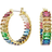 Swarovski Matrix Hoop Earrings - Gold/Multicolour