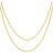 Nuragold Rope Chain Diamond Cut Necklace 2.5mm - Gold